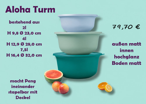 Tupperware aloha torre peng - aloha,